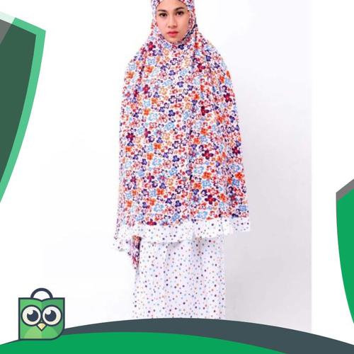 Foto Produk MUKENA KATUN BUNGA POLKADOT dari Fitri Shop.ID