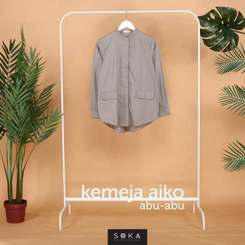 Gambar Kemeja Aiko - Abu-abu dari SOKAcraft Jakarta Barat Tokopedia