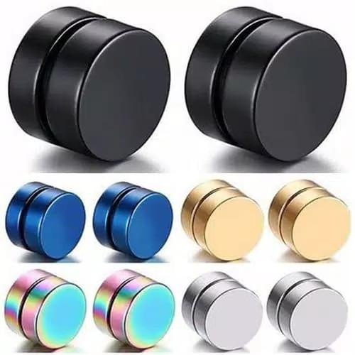 Foto Produk Color Hi Quality Anting Magnet Tanpa Tindik Kpop Korea Swag BTS EXO - Hitam dari Serbu Lima Ribu