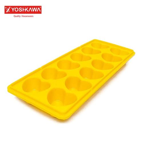 Foto Produk YOSHIKAWA Cetakan Es 12 Slot Ice Cube Tray EVL-BE-3308 Orange dari Extra Value Living