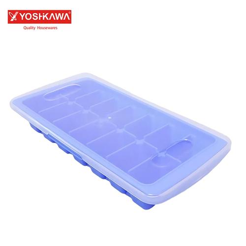 Foto Produk YOSHIKAWA Cetakan Es 14 Slot Ice Cube Tray EVL-BE-3310 Biru dari Extra Value Living