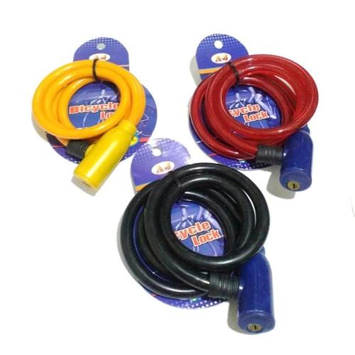 Foto Produk Kunci Gembok Sepeda Murah / Bicycle Cable Safety Lock Berkualitas dari Mahkota Indo Trading