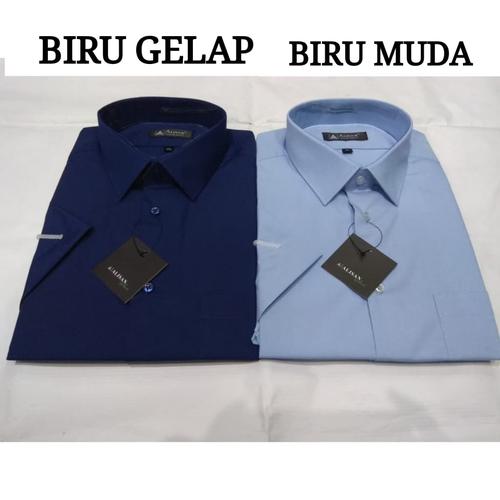 Foto Produk Kemeja Alisan Lengan Pendek JUMBO SIZE 16,5 17 17,5 (BTBM) dari Resti muthia