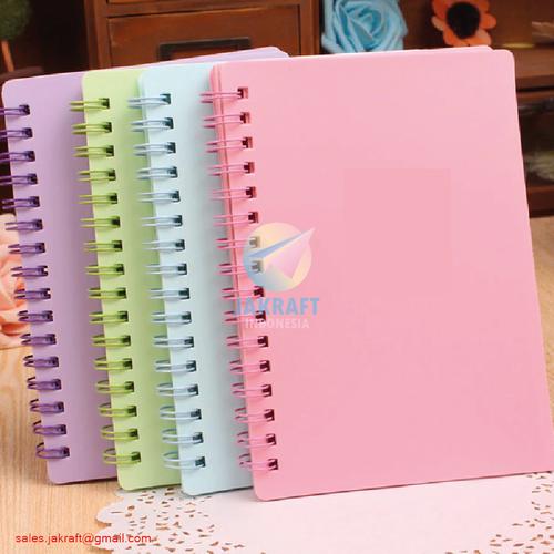 Foto Produk Notebook Spiral A5 Cover Polos Buku Catatan Bergaris Seperti Daiichi dari Jakraft Indonesia