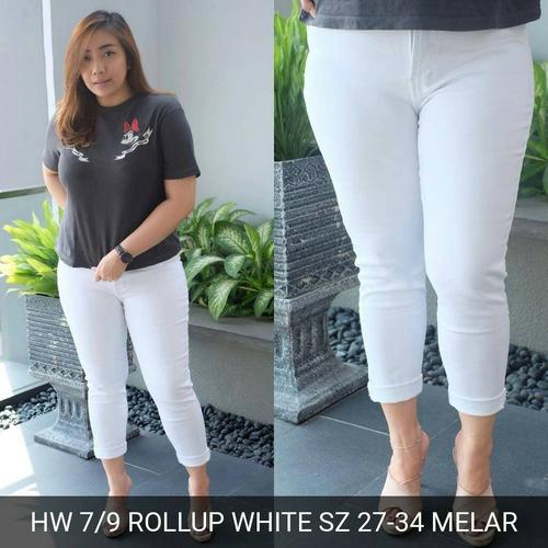 Jual Celana Jeans Putih Wanita HW 7/9 