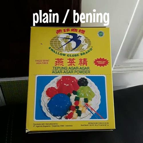 Foto Produk Agar agar bubuk Swallow globe, ager box, @7gram (12sachet) dari Just Me Shop