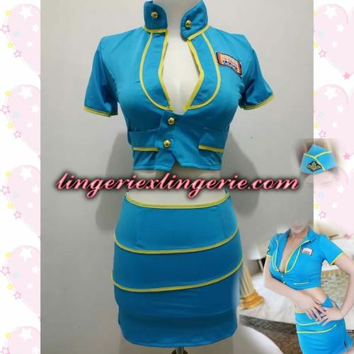 Foto Produk L-1252 - Lingerie Stewardess Airplane Costume dari Lingerie X Lingerie
