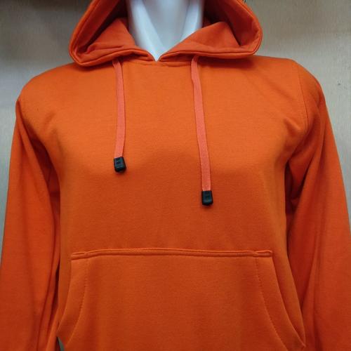 Foto Produk (PROMO) Hoodie Sweater Polos Jumper Orange - Orange, L dari Hoodie Center