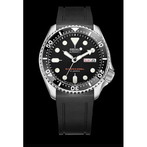 Crafter Blue Curved End Rubber Strap 