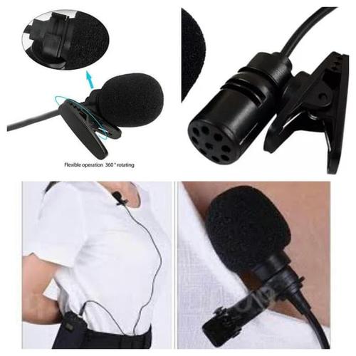 Foto Produk 3,5mm microphone with clip mic on for smartphone android / mic jepit dari VILLECOMPUTER