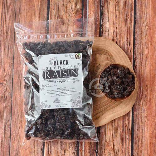 Foto Produk Black Seedless Raisins (Kismis Hitam) 250 Gr dari House Of Organix