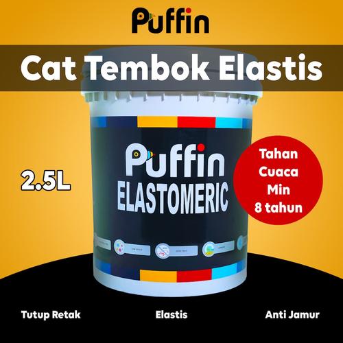 Foto Produk Cat tembok PUFFIN ELASTOMERIC exterior 2.5L tahan cuaca min 8 TAHUN dari puffinpaint
