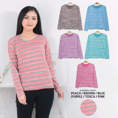 Foto Produk BELI 1 ISI 4PCS KAOS STRIPE LAISA dari Lee Jow