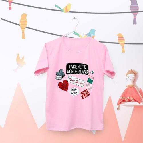 Foto Produk Tumblr Tee - T-Shirt - Kaos Wanita Lengan Pendek Take Me To Wonderland dari Lee Jow