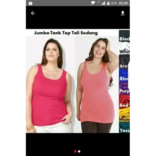 Foto Produk Tank top tali sedang BIG SIZE - TANKTOP BIGSIZE - ukuran XXL merk dari Lee Jow