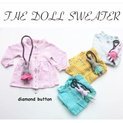 Foto Produk Jaket Swetter Bayi Perempuan Cewek free tas boneka Anak Branded baju dari tokonees