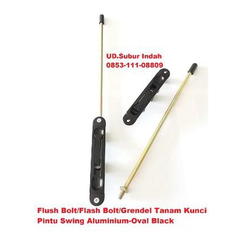 Foto Produk Flush Bolt-Flash Bolt-Grendel Tanam Kunci Pintu Swing Aluminium W dari atmarinishop