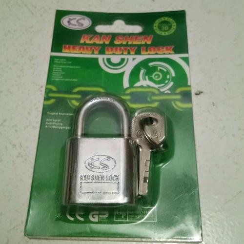 Foto Produk gembok putih kunci gembok 30mm rumah tangga dari atmarinishop