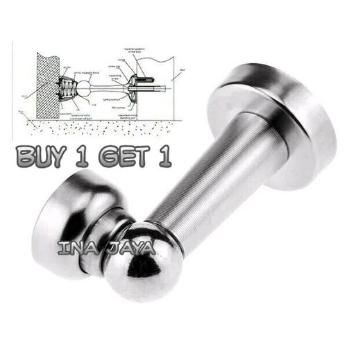 Foto Produk penahan pintu door stoper STAINLESS magnet alat murah dari atmarinishop