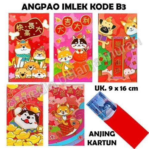 Foto Produk Dijual ANGPAO IMLEK KODE B3 ANJING KARTUN AMPLOP ANGPAO TAH dari atmarinishop