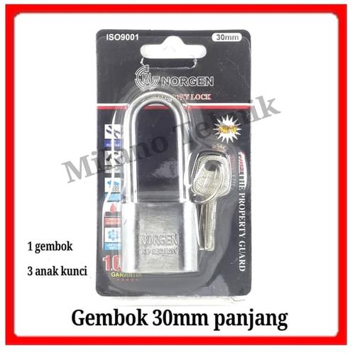 Foto Produk Gembok 30mm panjang pengaman Kunci Iron padlock alat murah dari atmarinishop