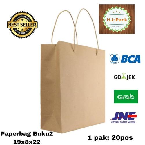 Gambar Tas Kertas Paperbag Souvenir Tas Belanja Buku uk 19 x 8 x 22 cm dari Boss Kardus Kota Tangerang Tokopedia
