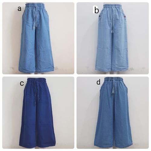 Celana Kulot Jeans Size Fit M to XL 