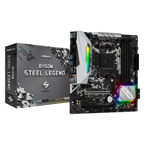 Gambar ASROCK B450M STEEL LEGEND dari silicon ONE Computer Kota Bandung Tokopedia