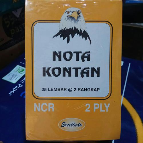 Foto Produk Nota Kontan kecil 2 ply NCR Excelindo (kelipatan 10 buku) dari Toko ABC pasar pagi lama