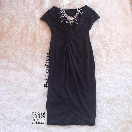 Foto Produk Paling Laku Squishy Dress Gaun Formal Pakaian Wanita Ds938 - Hitam dari Bricqie Liu