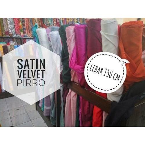 Foto Produk Terlaku Kain Satin Velvet Pirro Import Premium dari Bricqie Liu