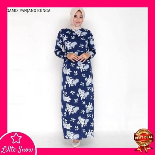 Foto Produk Terlaku Baju Gamis Flower 204- Long Dress Flower 204 - Hitam dari Bricqie Liu