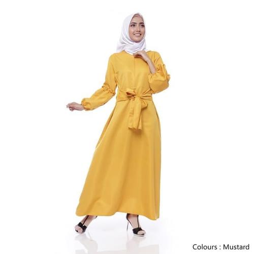 Foto Produk Terlaris Brenda Dress Mustard - Mustard dari Bricqie Liu