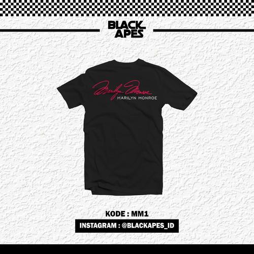 Foto Produk kaos Black Apes Marilyn Monroe - Putih, L dari Blackapes