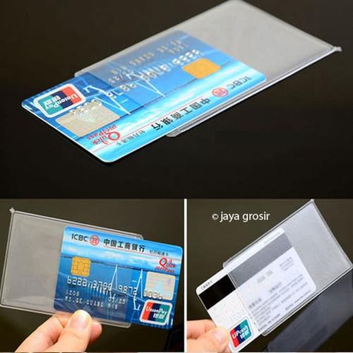 Gambar Plastik pelindung ATM / SIM / KTP / Kartu Nama Cover pelindung dari dfanccie house Kota Tangerang Tokopedia