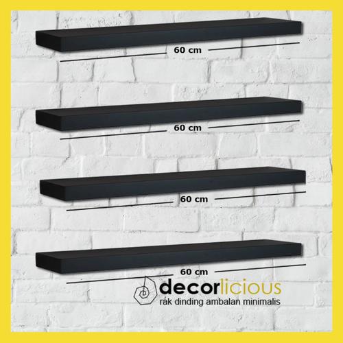 Foto Produk Rak Dinding Gantung Minimalis 4 Pcs 60 60 60 60 cm - Ambalan Dinding dari Decorlicious