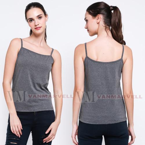 Foto Produk VM Tank Top Wanita Kemben Polos Wanita - Abu-abu dari VM VanMarvell