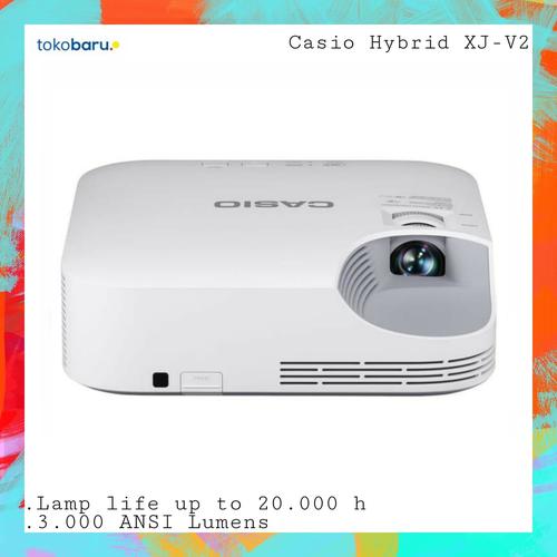 Foto Produk Casio LED Projector Hybrid XJ-V2 Umur Lampu 20.000 Jam dari Kohen Store