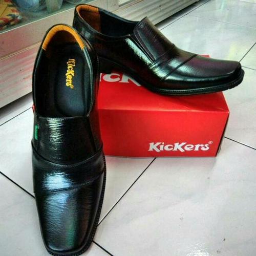 Foto Produk sepatu kickers pantofel fantofel pantopep vantovel pria kulit asli - Hitam, 39 dari al baroka