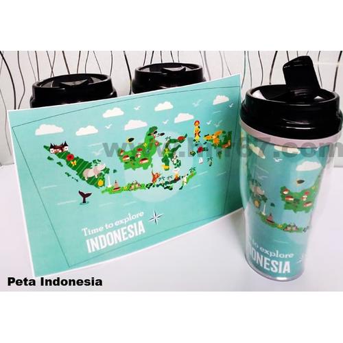 Foto Produk Souvenir Indonesia Modern Tumbler Insert Paper dari HNR67