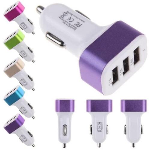 Foto Produk Saver Mobil Batok Adapter Car Charger 3 Port usb 4.1 A Car Charge dari juragan kado