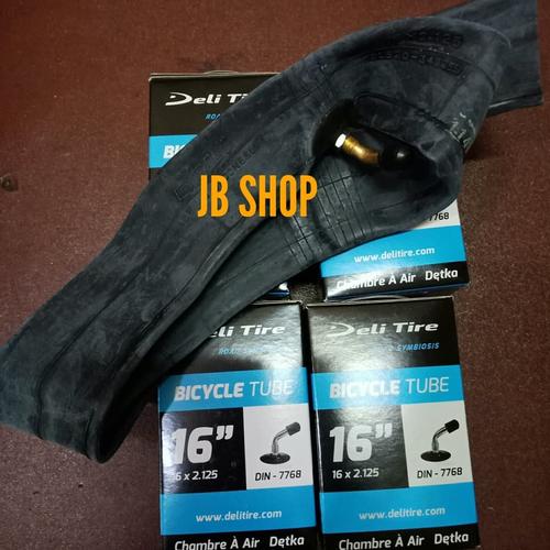 Foto Produk BAN DALAM SEPEDA LISTRIK(selis), 16X2.125 PENTIL DIN/BENGKOK,Deli tire dari JB Shop 1