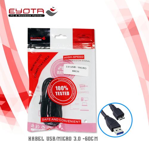 Gambar Kabel Data USB 3.0 to Micro-B / Kabel Hardisk (HDD Cable) dari Grosirpart_NEW undefined Tokopedia