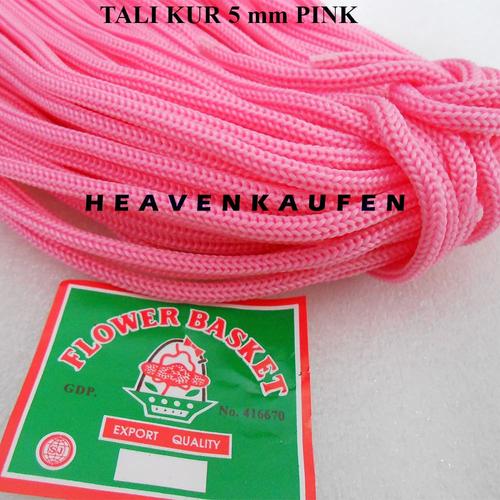 Jual Tali Kur Cord Filamen Besar 5 mm Pink Merah Muda Meteran - Kota