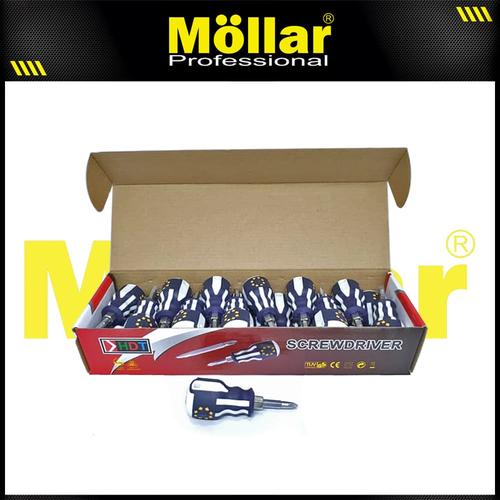 Foto Produk HDT OBENG CEBOL MINI 2 WAY BOLAK BALIK PLUS MINUS dari Mollar Official
