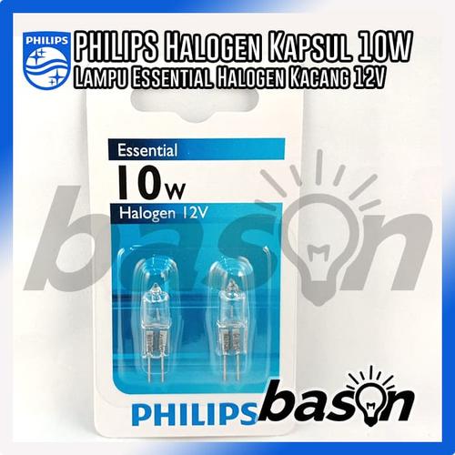 Foto Produk Philips Halogen capsule lamps Ess Capsule 10W G4 12V CL Warm white dari bason