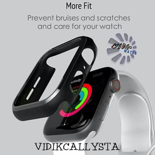 Foto Produk HARD CASE COVER BUMPER APPLE WATCH IWATCH 40mm 44mm 40 44 MM HITAM dari VIDIKCALLYSTA WATCH