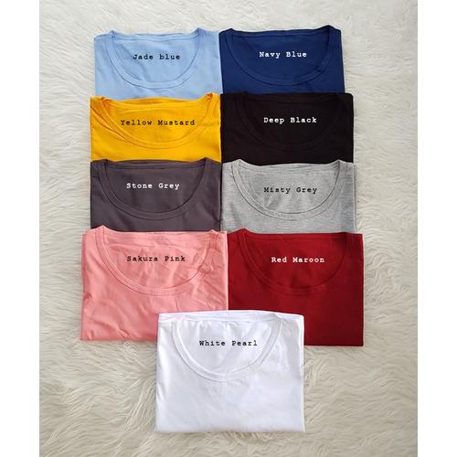 Foto Produk Crop tee polos warna - Merah Muda dari Croptee_land