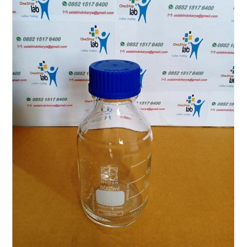 Jual Botol Lab sample cap 500 ml Laboratory Bottle clear screw DURAN ...