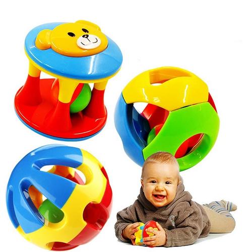 Foto Produk Set 3 pcs Bola Rattle Mainan Kerincingan Bayi dari Grandia Shop